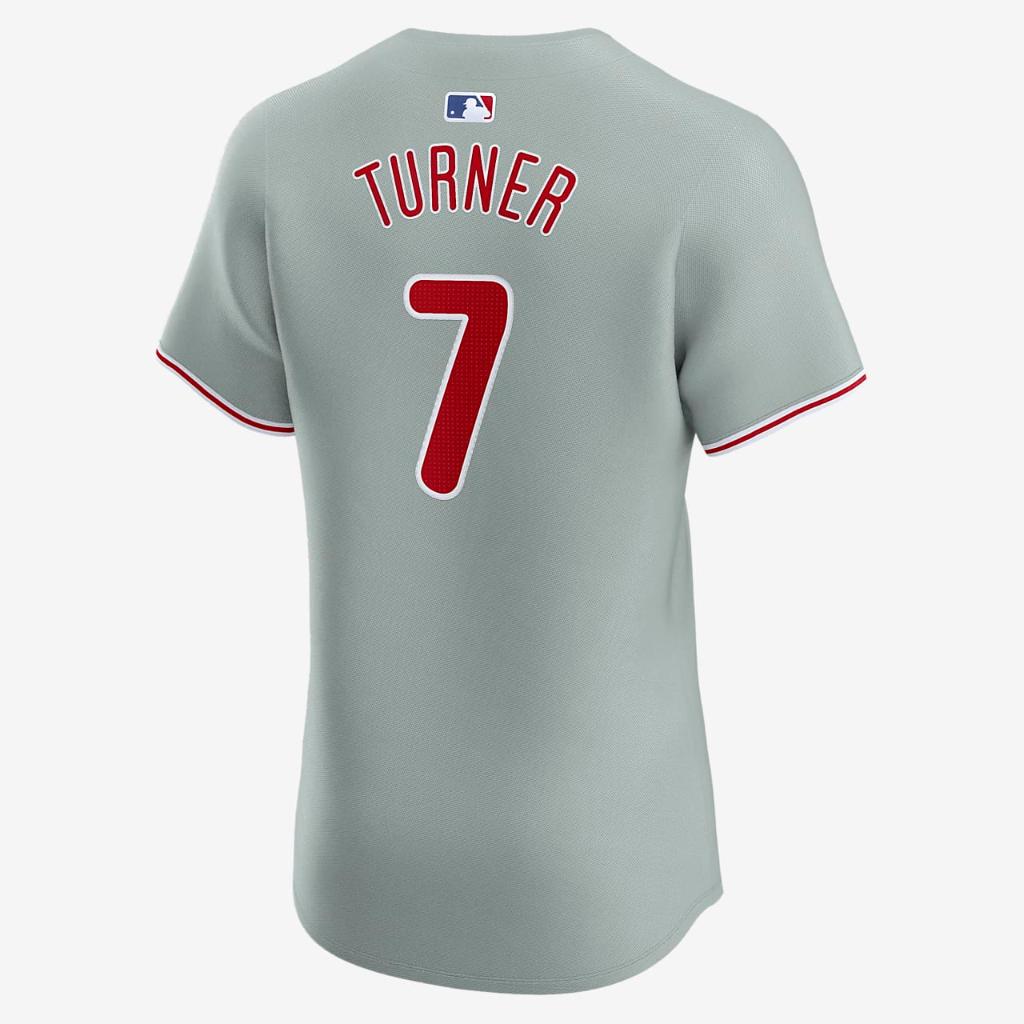 Trea Turner Philadelphia Phillies Men&#039;s Nike Dri-FIT ADV MLB Elite Jersey 90B0PPRDPP9-00F