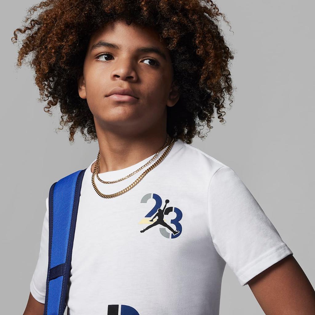 Air Jordan Wrap Attack Tee Big Kids&#039; T-Shirt 95C182-001