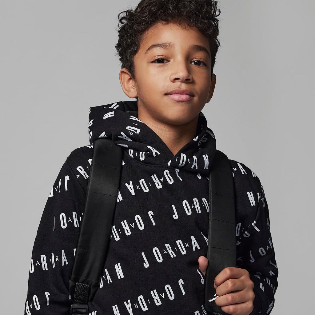 Jordan Essentials Printed Pullover Hoodie Big Kids&#039; Hoodie 95C184-023