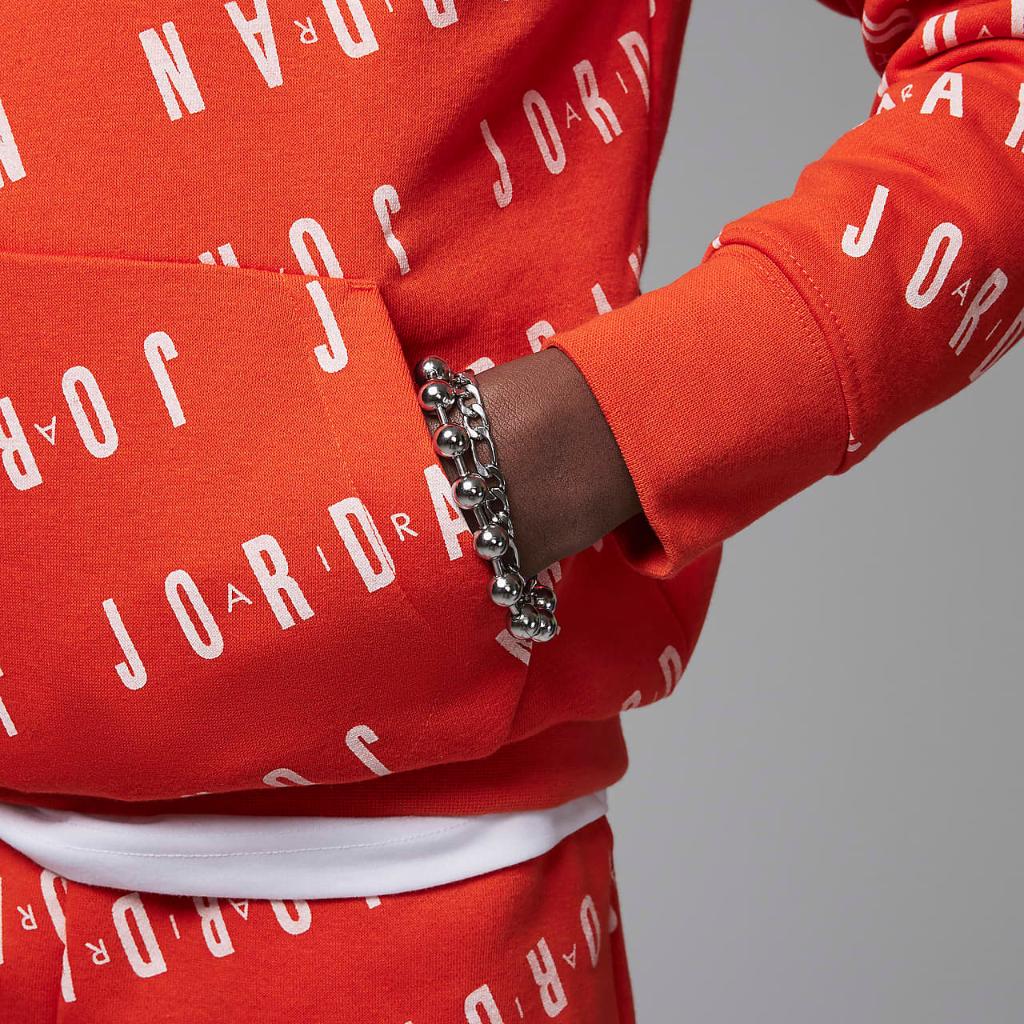 Jordan Essentials Printed Pullover Hoodie Big Kids&#039; Hoodie 95C184-N82