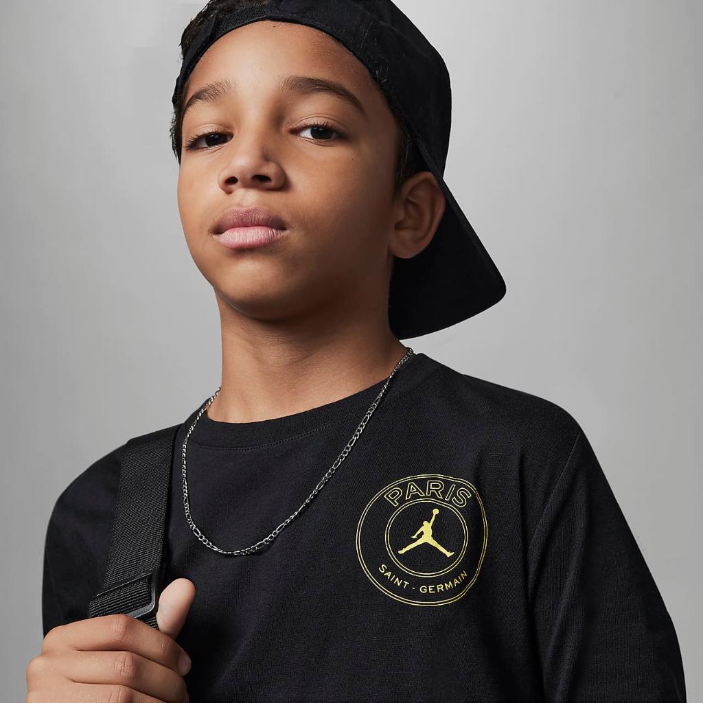 Jordan MJ Paris Saint-Germain Long Sleeve Tee Big Kids&#039; T-Shirt 95C218-023