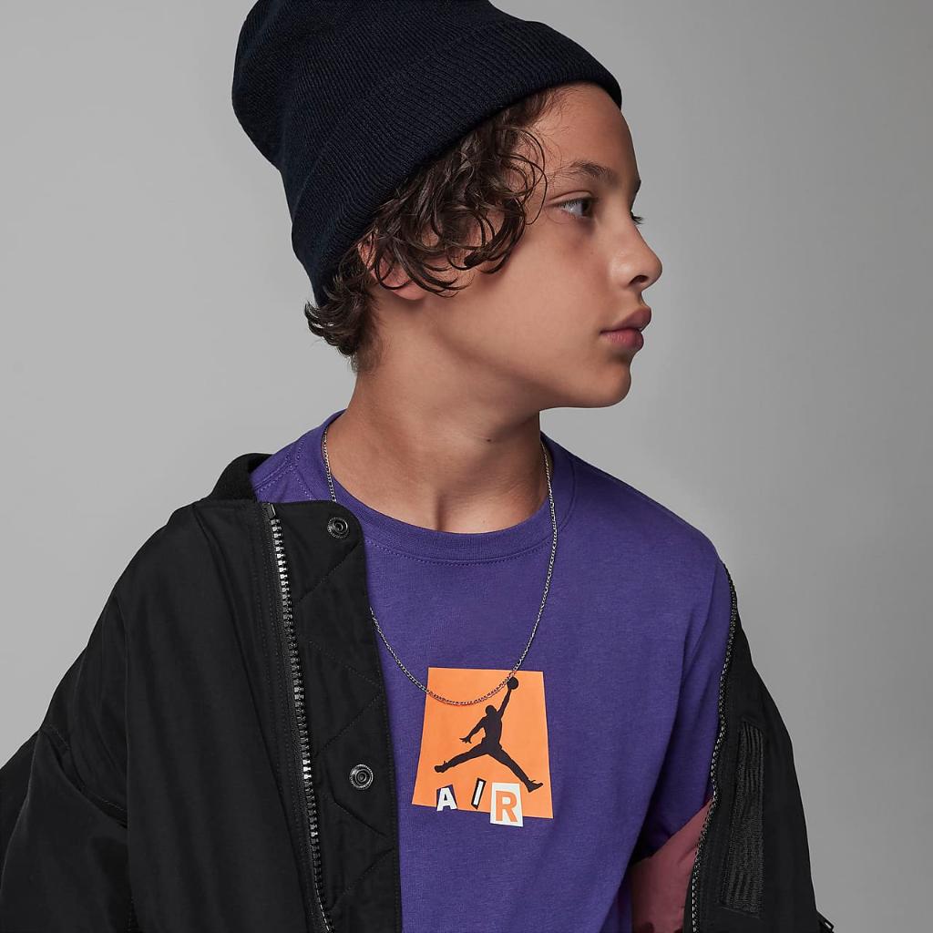 Jordan Air Stacked Long Sleeve Tee Big Kids T-Shirt 95C744-PA5