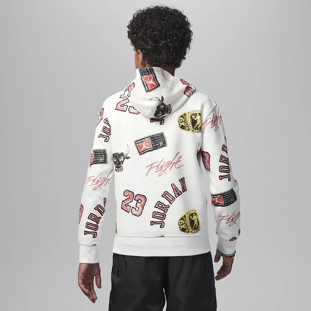 Jordan MJ Essentials Big Kids&#039; Printed Pullover Hoodie 95C897-782