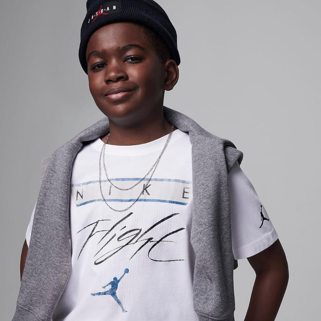 Air Jordan 4 Big Kids&#039; Flight Reimagined T-Shirt 95D116-001