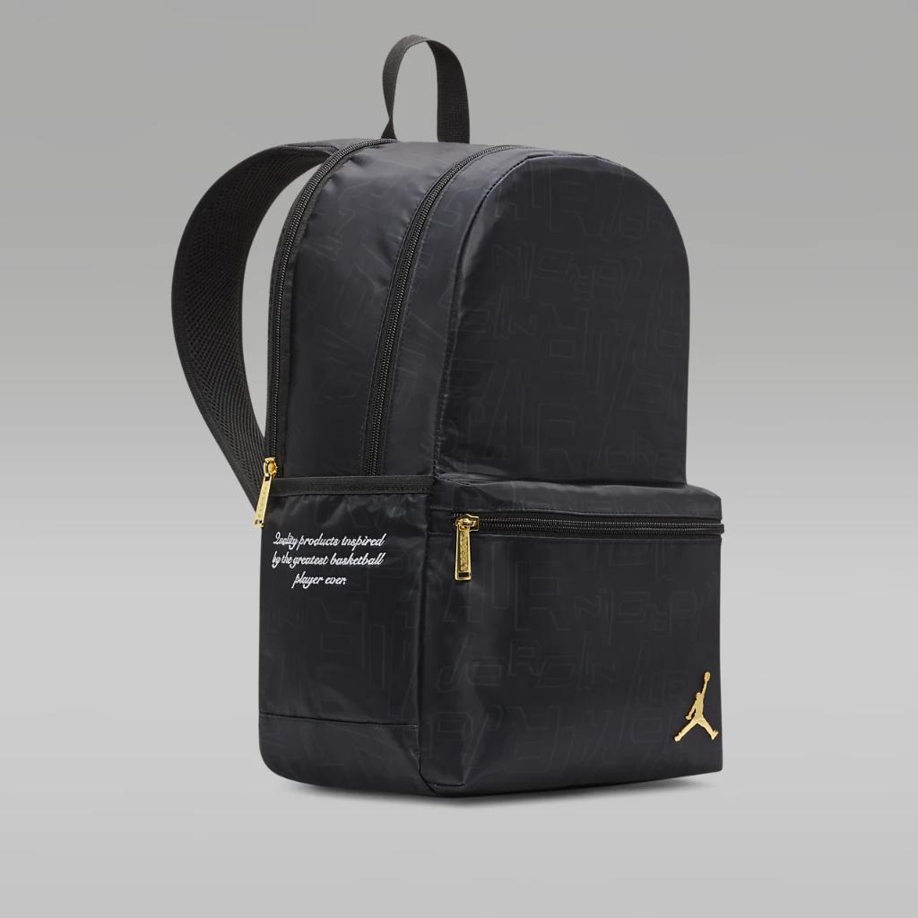 Jordan Black and Gold Backpack Backpack (19L) 9A0856-023