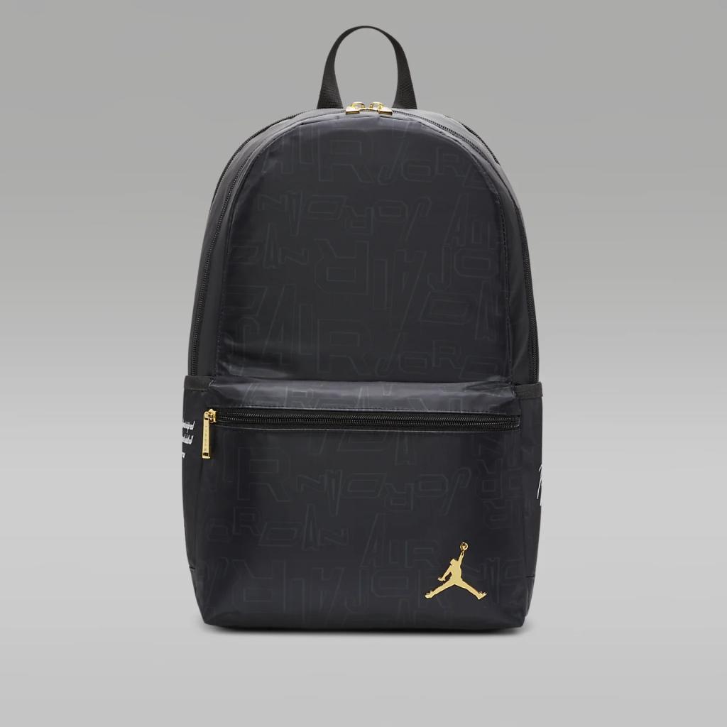 Jordan Black and Gold Backpack Backpack (19L) 9A0856-023