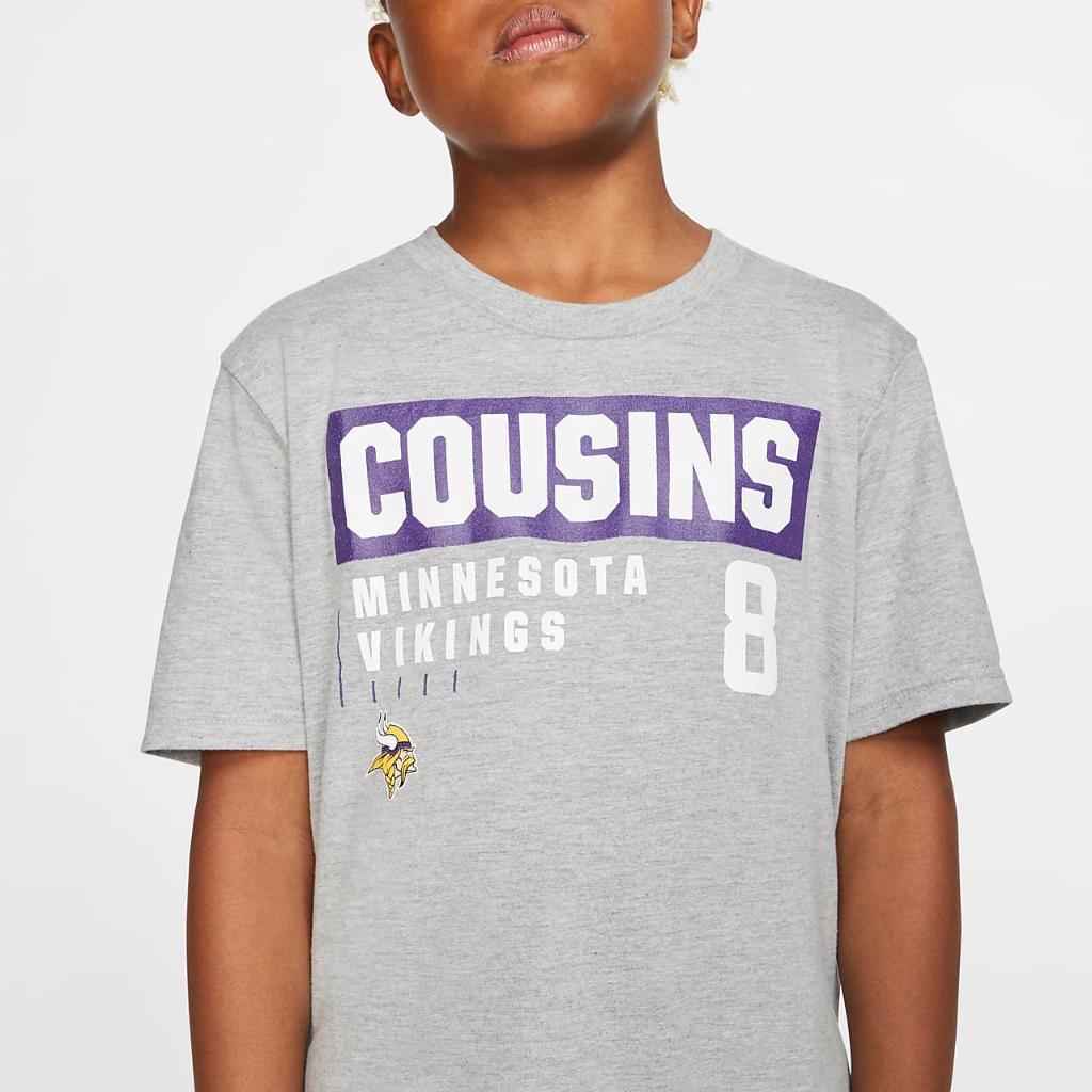 NFL 미네소타 바이킹스(Kirk Cousins) 빅 키즈(Boys&#039;s) 티셔츠 9Z1B7FB5Z-1KC
