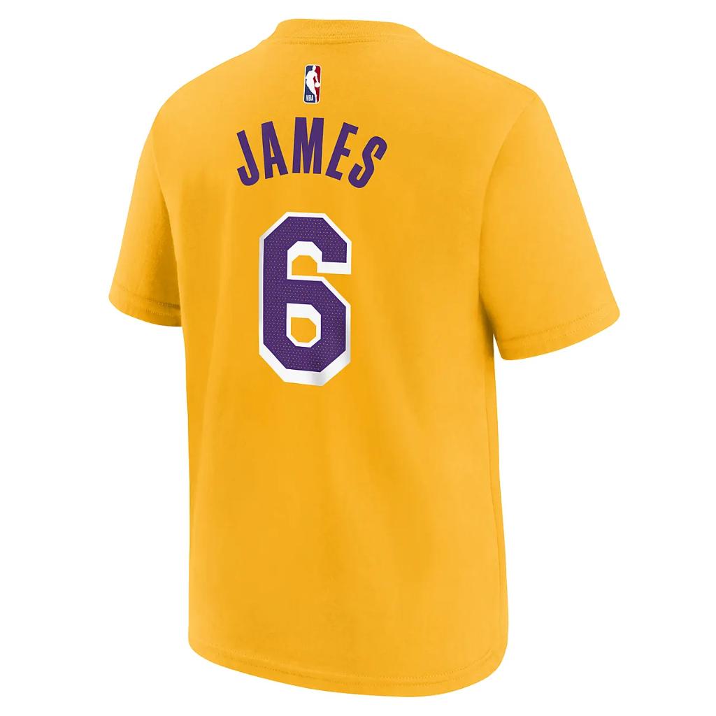 LeBron James Lakers Big Kids&#039; Nike NBA T-Shirt 9Z2B7BCMW-NFG
