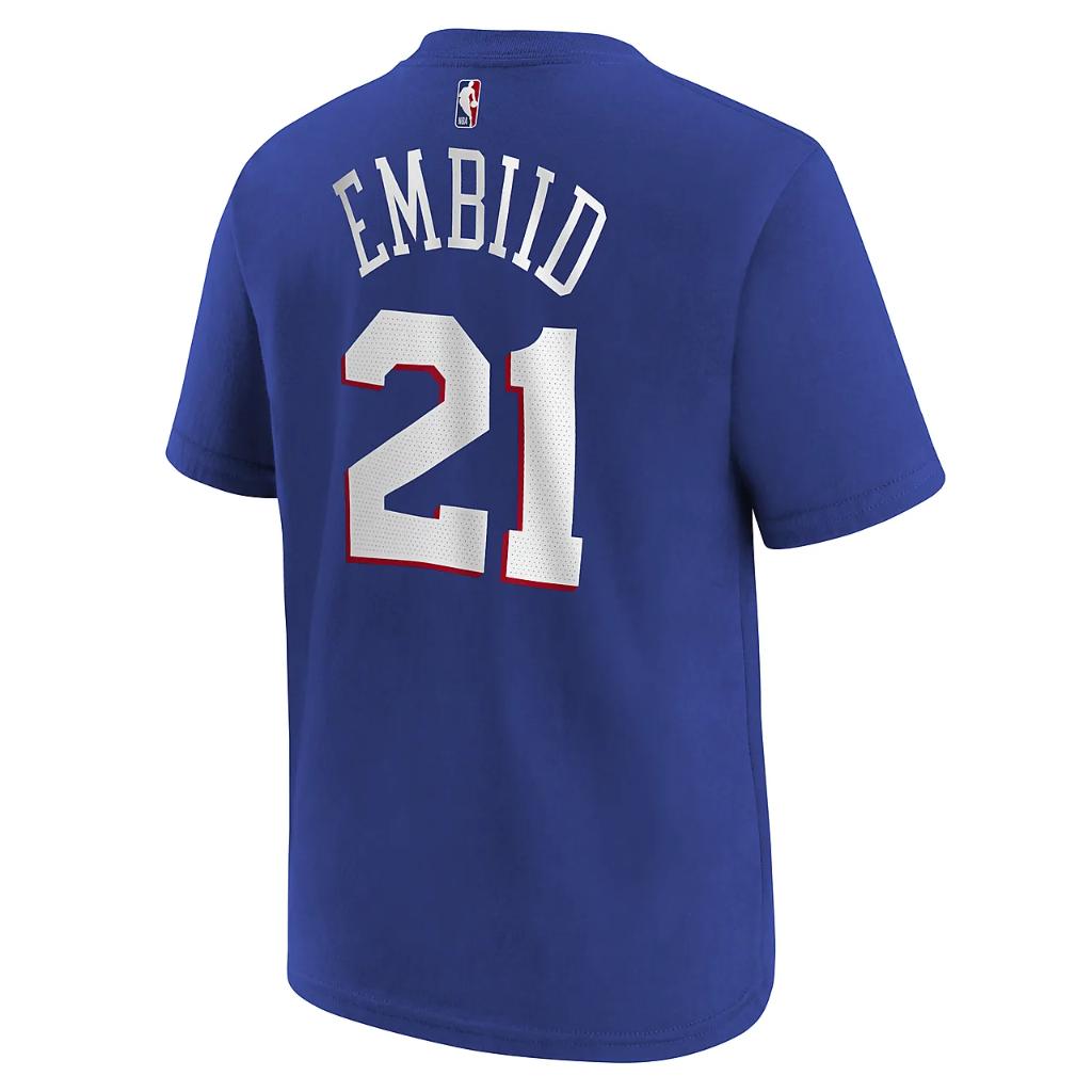 Joel Embiid Philadelphia 76ers Big Kids&#039; (Boys&#039;) Nike NBA T-Shirt 9Z2B7BCMW-PHI
