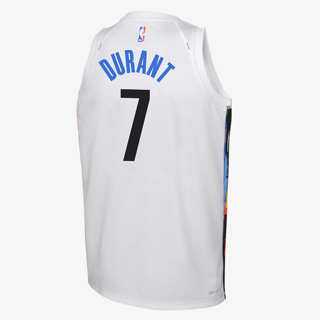 Kevin Durant Brooklyn Nets City Edition Big Kids&#039; (Boys&#039;) NBA Swingman Jersey 9ZBU8PNYNKD-BKN