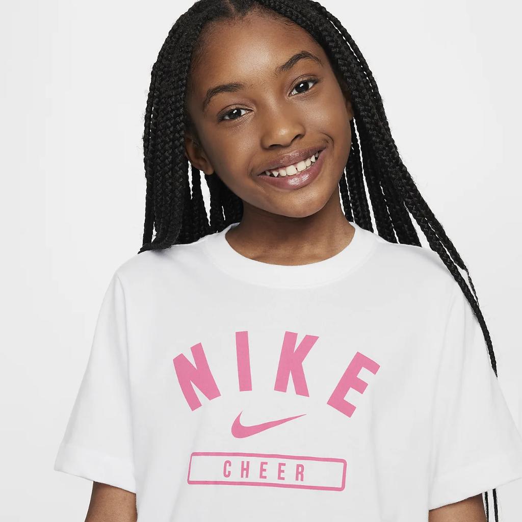 Nike Big Kids&#039; (Girls&#039;) Cheer T-Shirt APS378NKCH-106
