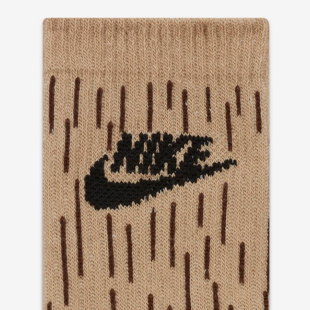 Nike Camo Dri-FIT Crew Socks (3 Pairs) Little Kids&#039; Socks BN0923-M04