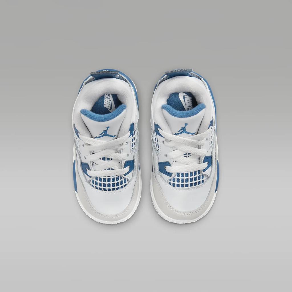 Jordan 4 Retro &quot;Industrial Blue&quot; Baby/Toddler Shoes BQ7670-141