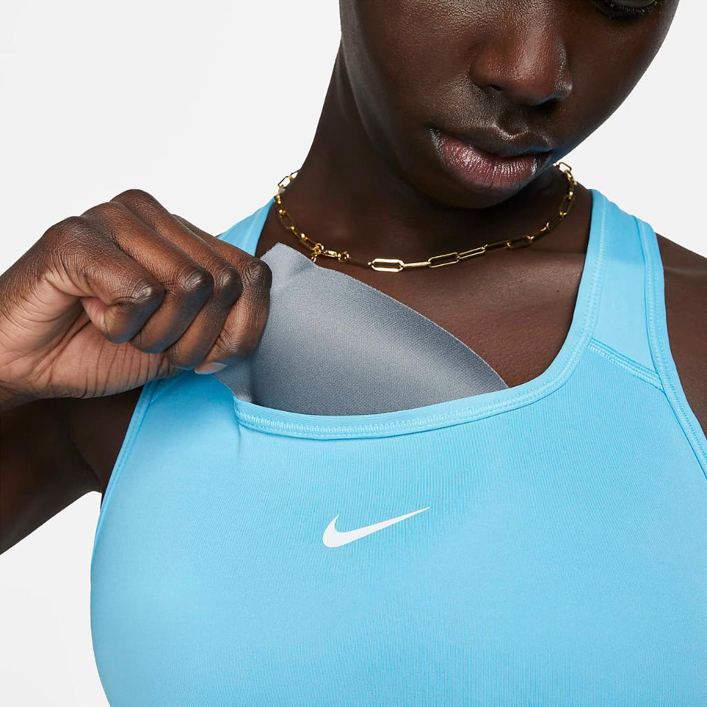 Nike Swoosh Women&#039;s Medium-Support 1-Piece Pad Sports Bra BV3636-416