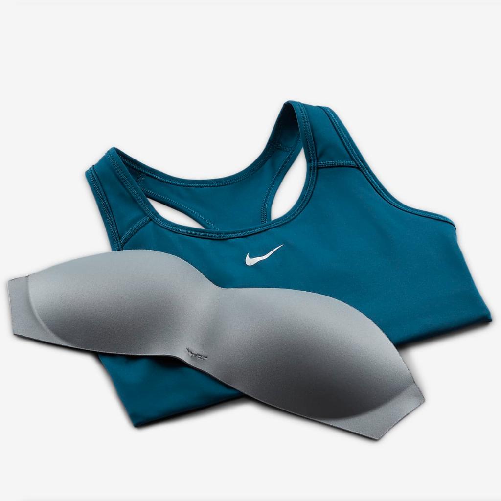 Nike Swoosh Women&#039;s Medium-Support 1-Piece Pad Sports Bra BV3636-460