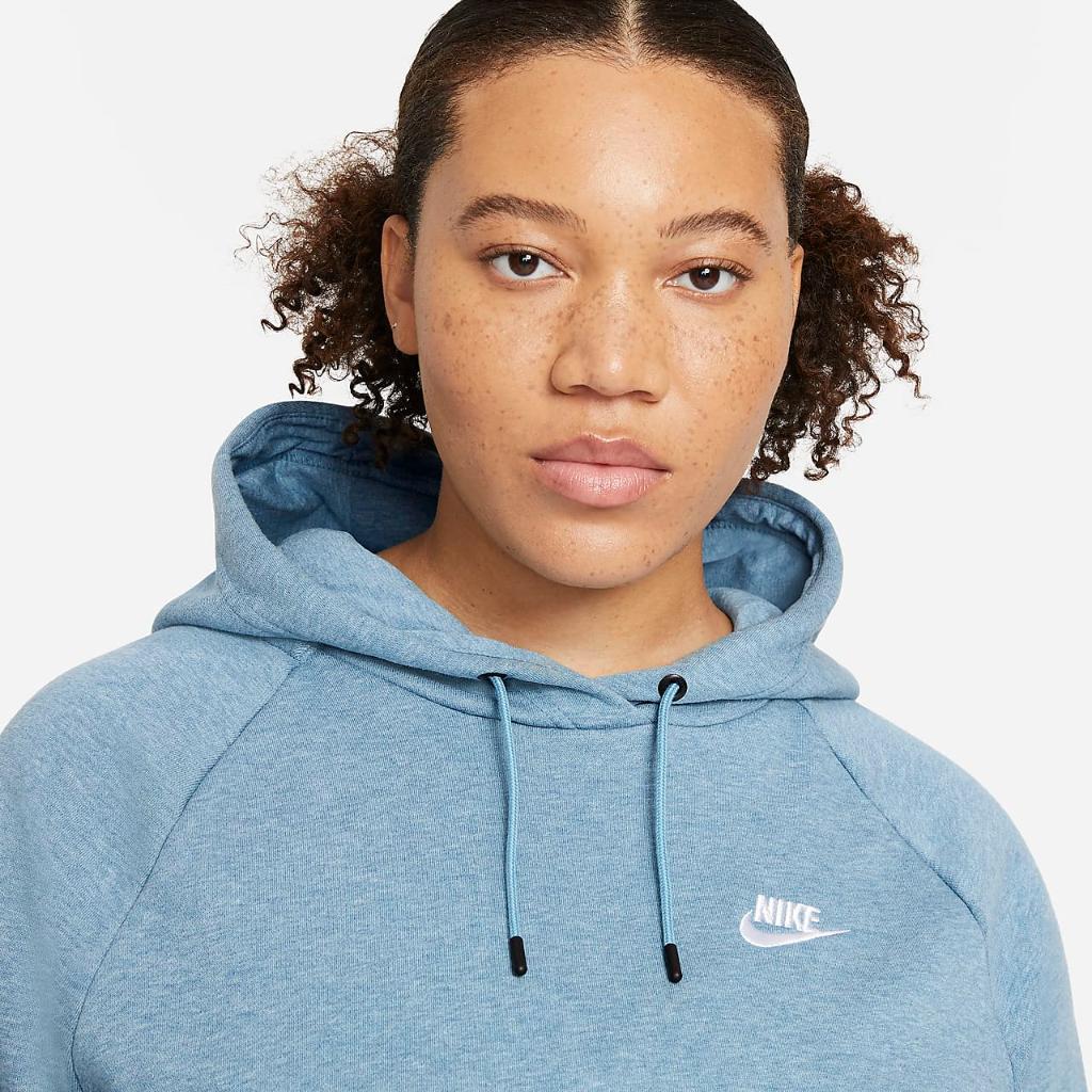Nike Sportswear Essential Women&#039;s Fleece Pullover Hoodie (Plus Size) CJ0409-424