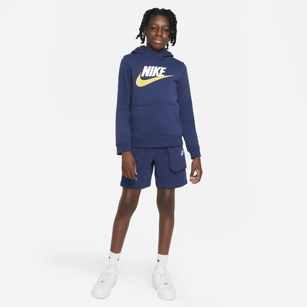 Nike Sportswear Club Fleece Big Kids’ Pullover Hoodie CJ7861-414