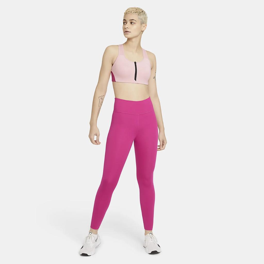Nike Shape Women&#039;s High-Support Padded Zip-Front Sports Bra CN3718-630