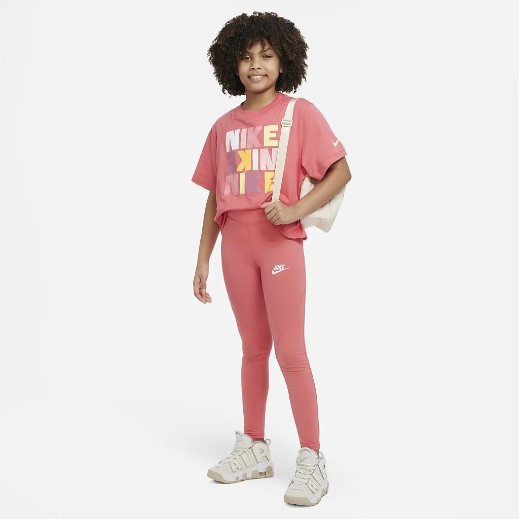 Nike Sportswear Favorites Big Kids&#039; (Girls&#039;) High-Waisted Leggings CU8248-894