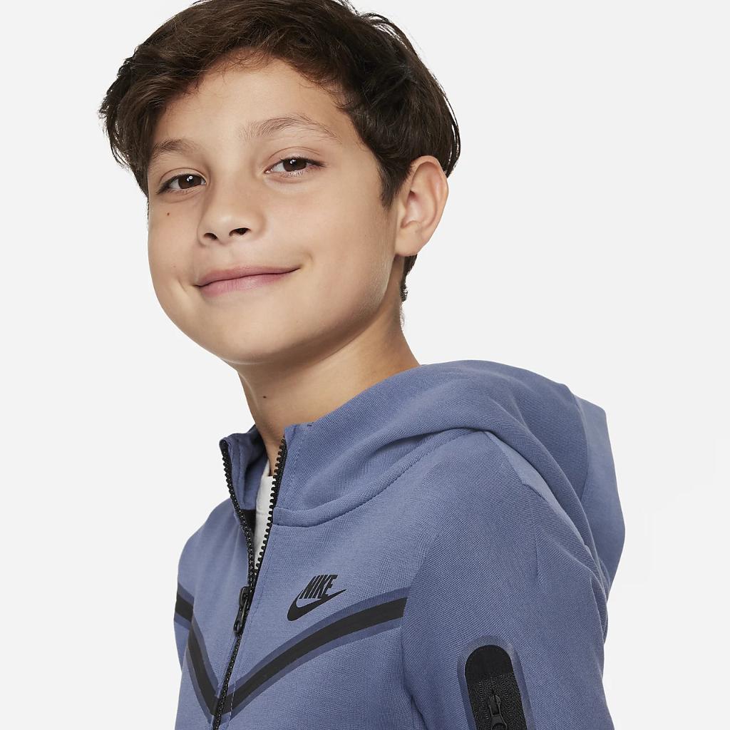 Nike Sportswear Tech Fleece Big Kids&#039; (Boys&#039;) Full-Zip Hoodie CU9223-491