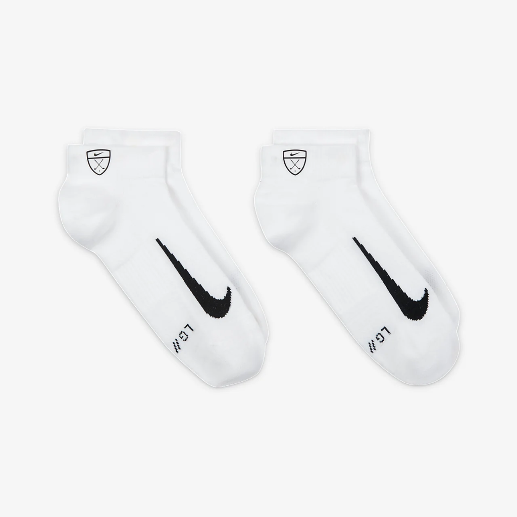 Nike Multiplier Low Golf Quarter Socks (2 Pairs) CV2617-100
