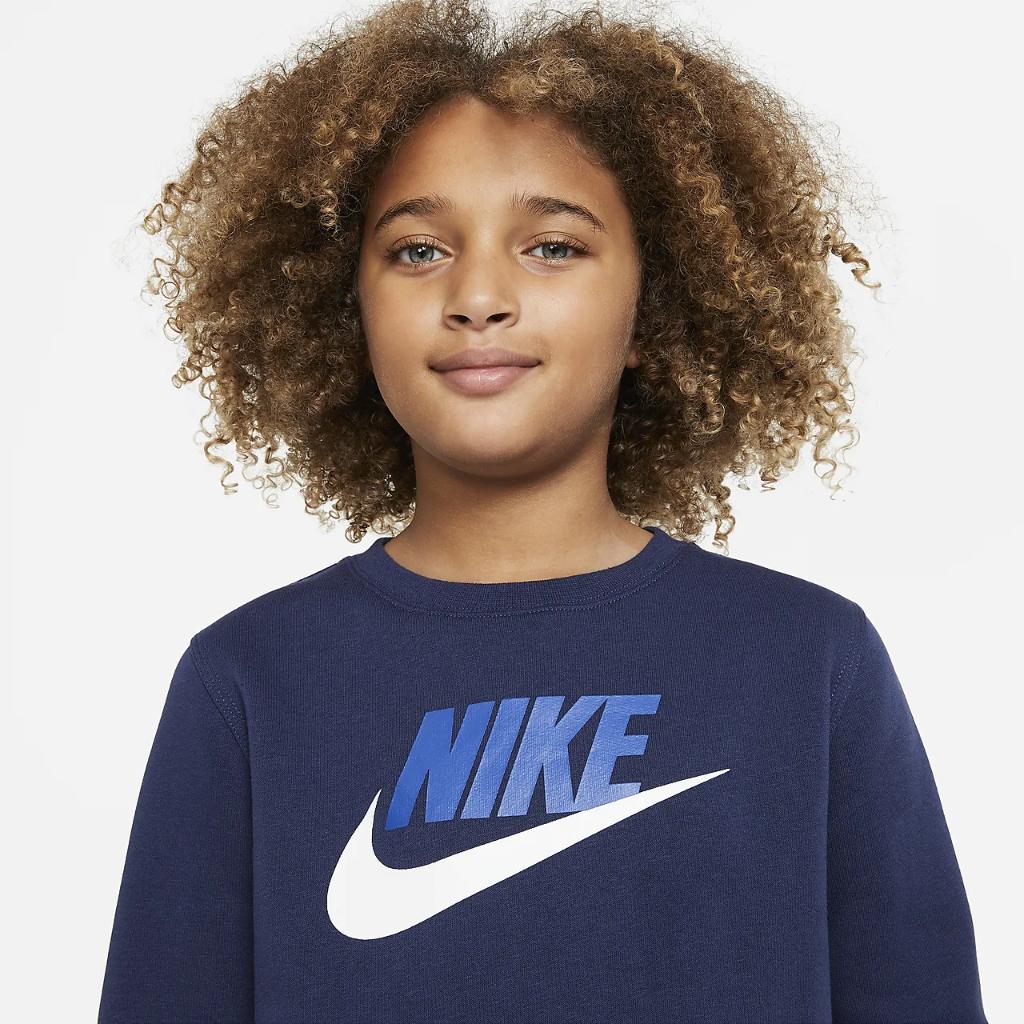Nike Sportswear Club Fleece Big Kids&#039; (Boys&#039;) Crew CV9297-410