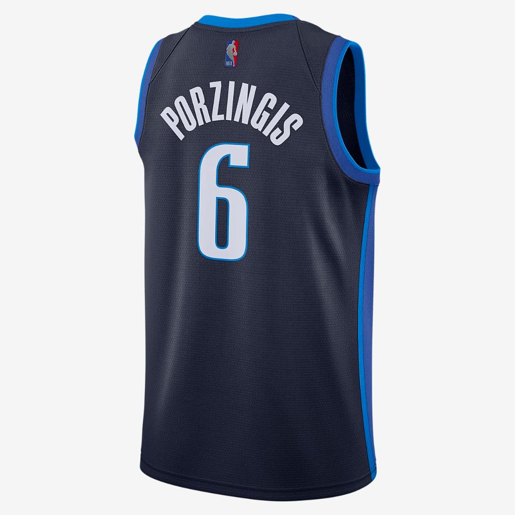 Kristaps Porzingis Mavericks Earned Edition Men&#039;s Nike NBA Swingman Jersey CW6806-420