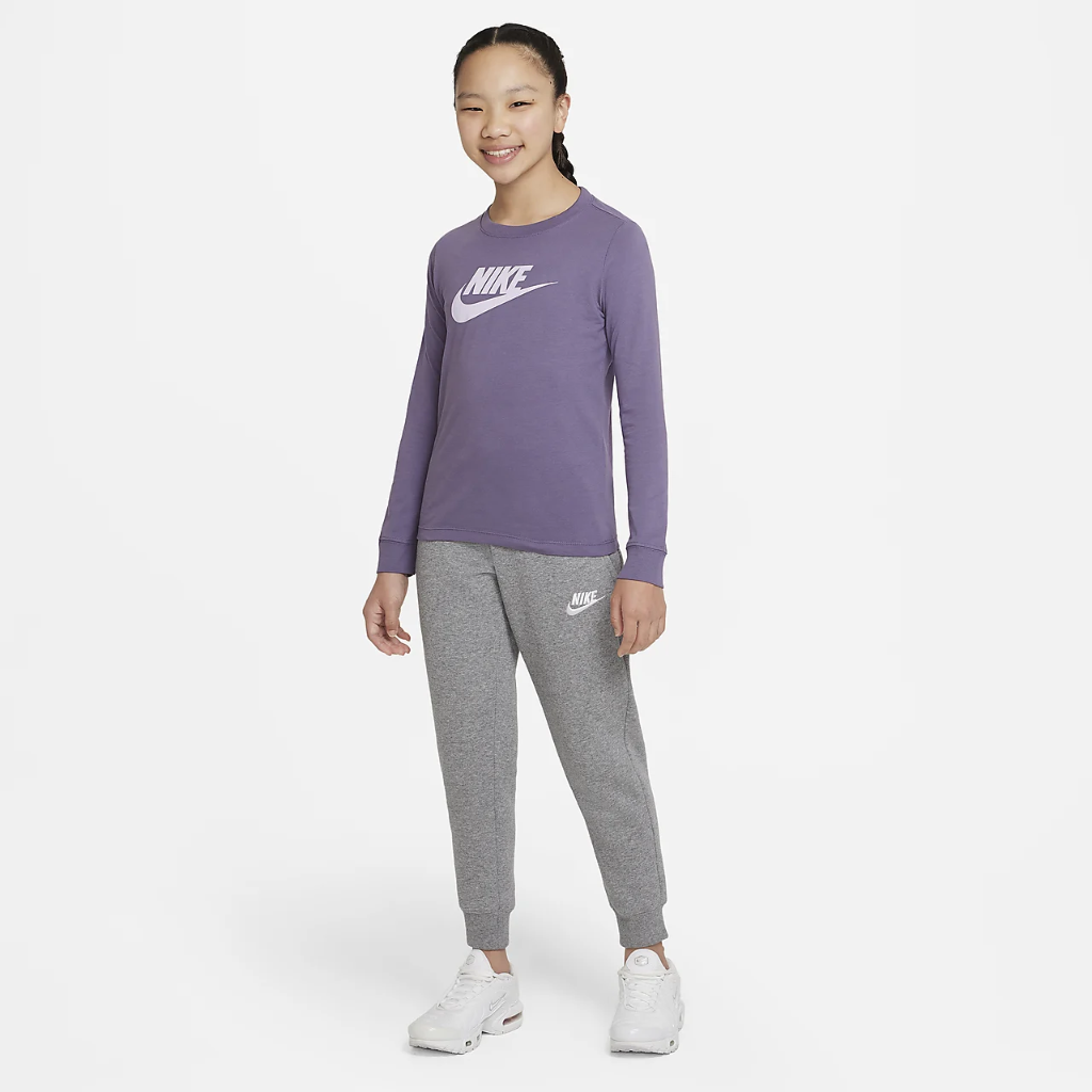 Nike Sportswear Big Kids&#039; (Girls&#039;) Long-Sleeve T-Shirt CZ1260-553
