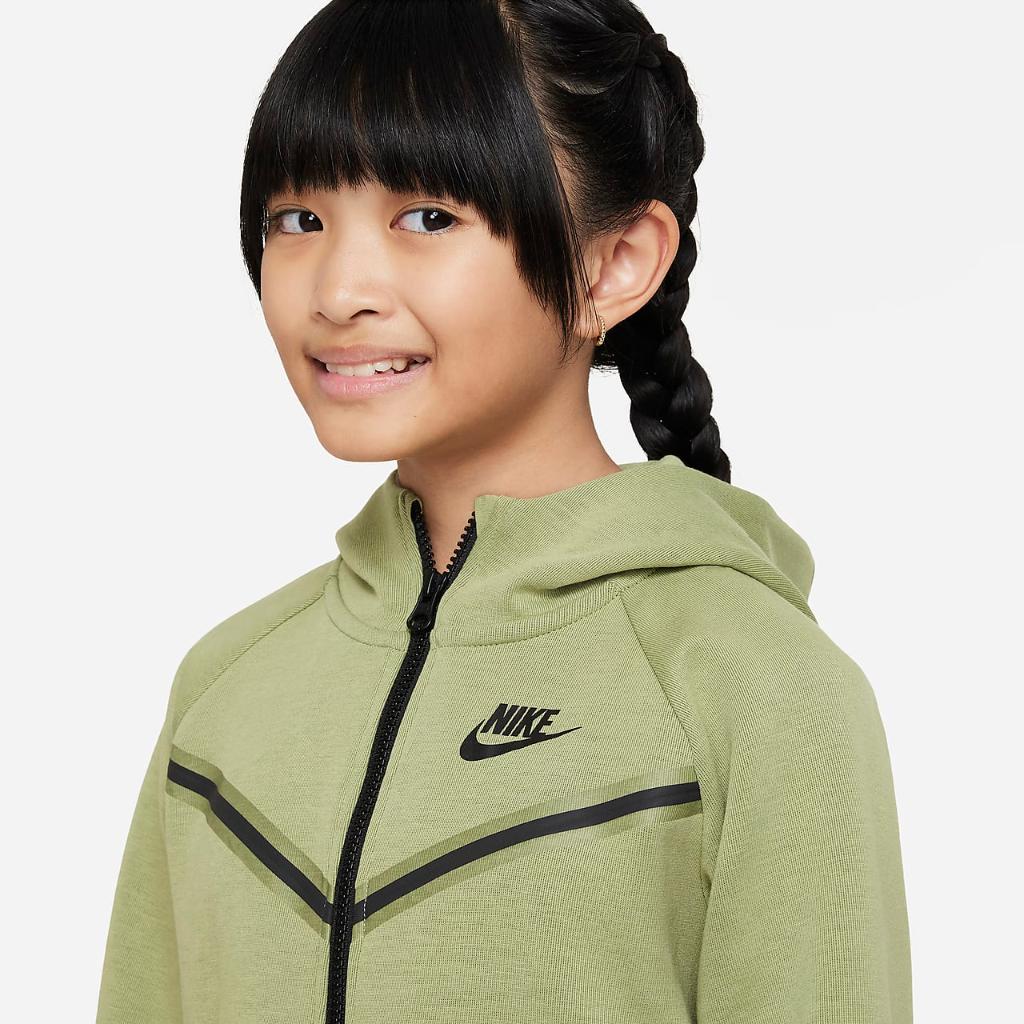 Nike Sportswear Tech Fleece Big Kids&#039; (Girls&#039;) Full-Zip Hoodie CZ2570-334
