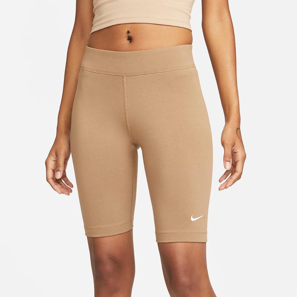 Nike Sportswear Essential Women&#039;s Mid-Rise Biker Shorts CZ8526-258