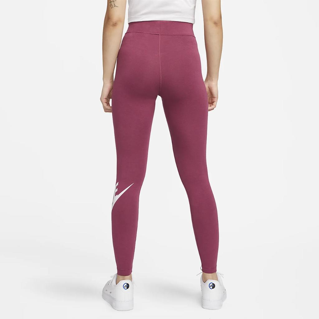 Nike Sportswear Essential Women&#039;s High-Waisted Logo Leggings CZ8528-653