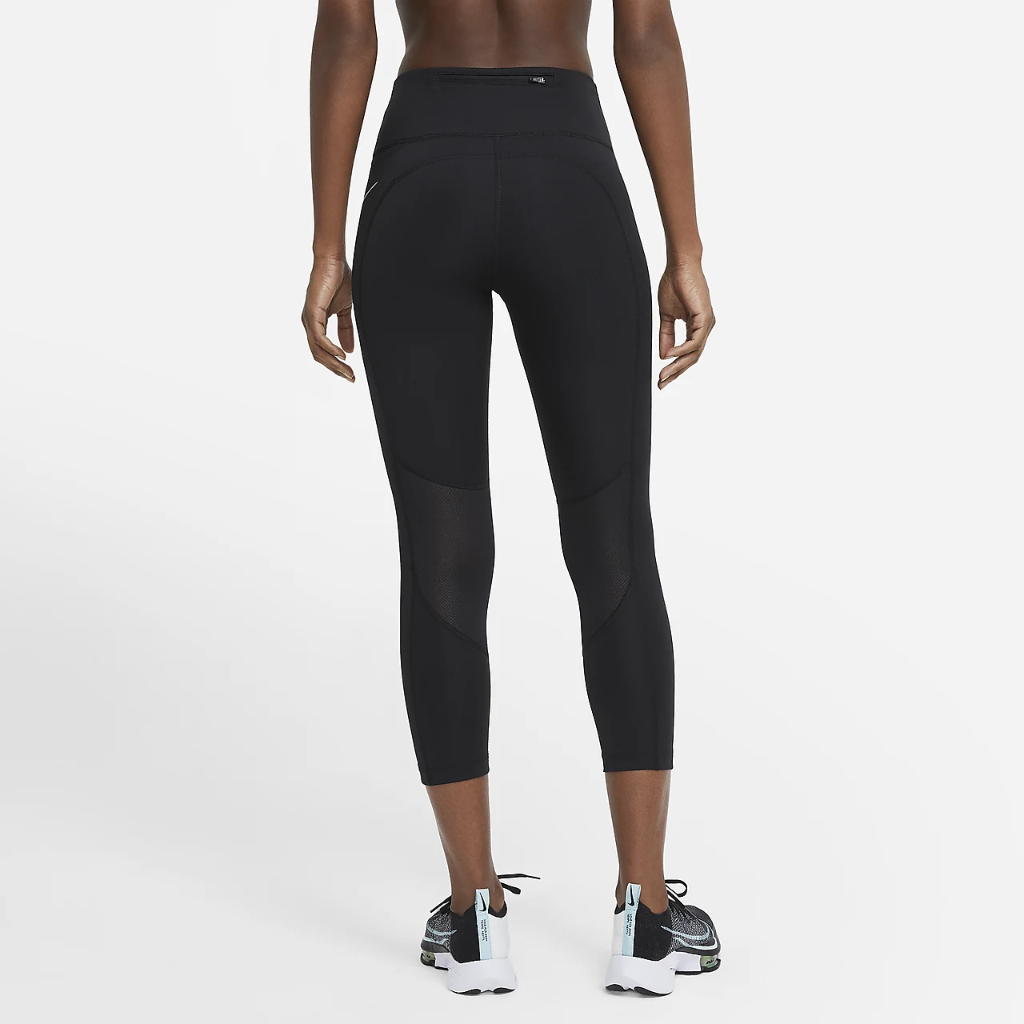 Nike Fast Women&#039;s Mid-Rise Crop Running Leggings CZ9238-010