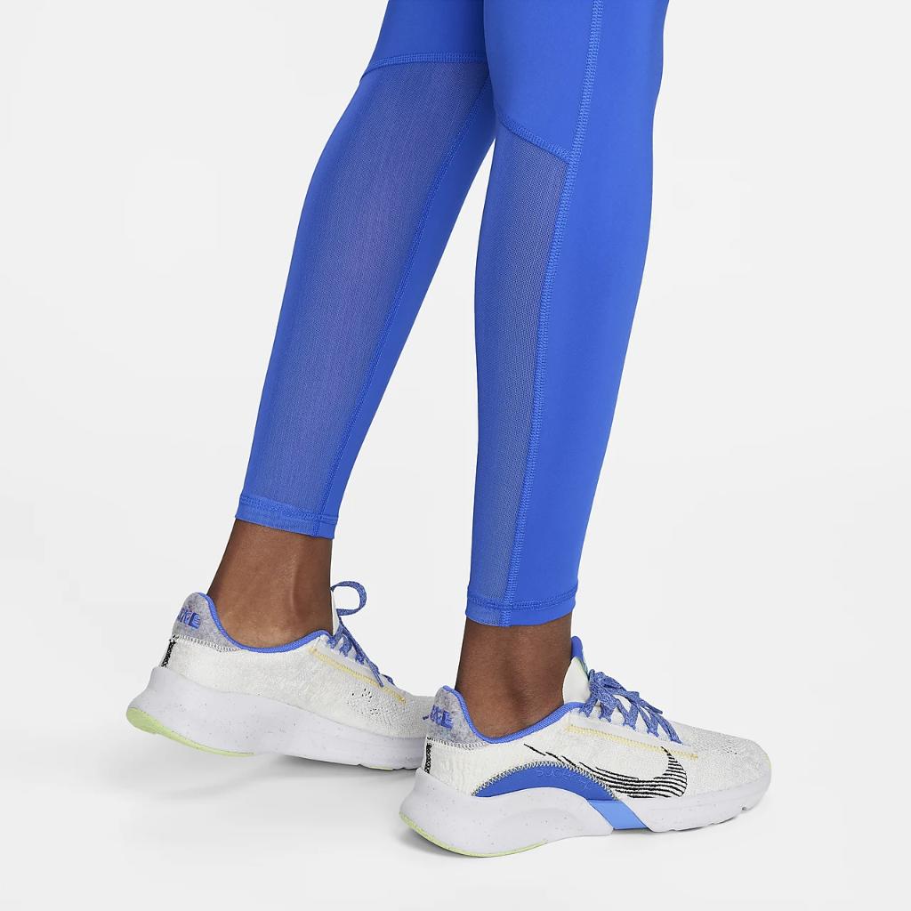 Nike Pro Women&#039;s Mid-Rise Mesh-Paneled Leggings CZ9779-407