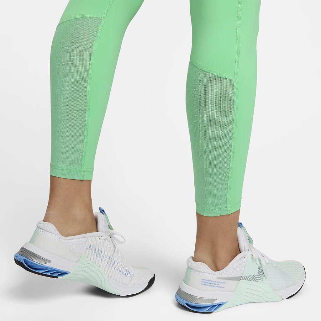Nike Pro 365 Women&#039;s High-Waisted 7/8 Mesh Panel Leggings DA0483-363