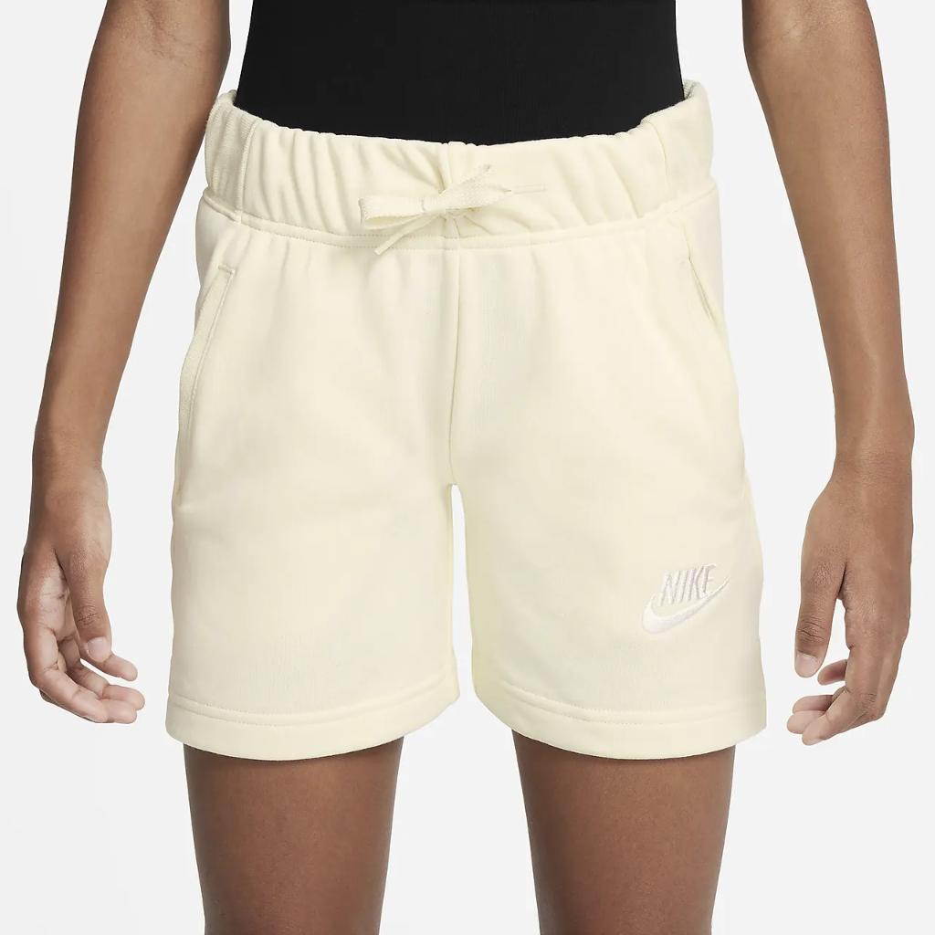 Nike Sportswear Club Big Kids&#039; (Girls&#039;) French Terry Shorts DA1405-113