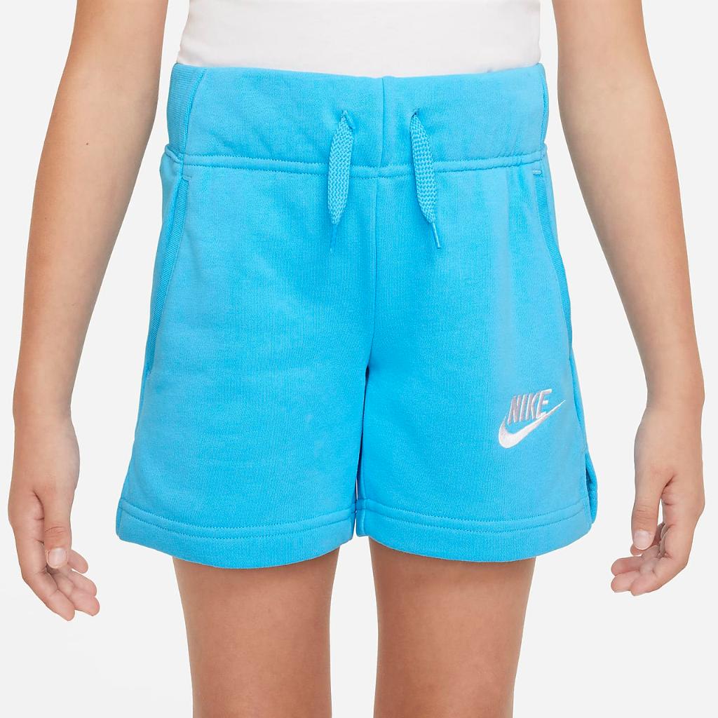 Nike Sportswear Club Big Kids&#039; (Girls&#039;) French Terry Shorts DA1405-416