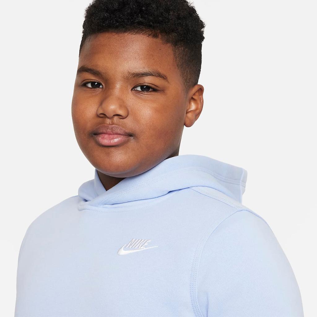 Nike Sportswear Club Fleece Big Kids&#039; (Boys&#039;) Pullover Hoodie (Extended Size) DA5114-479