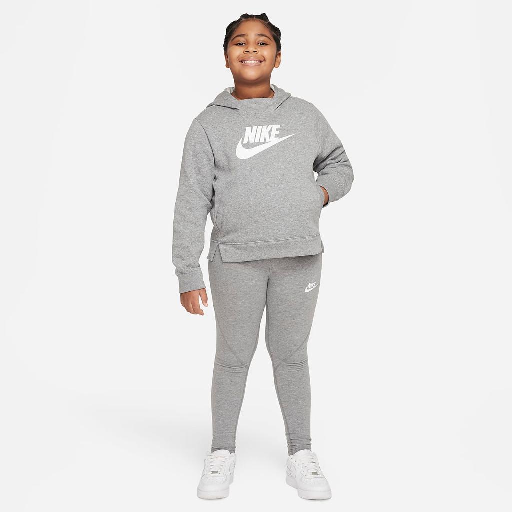 Nike Sportswear Big Kids&#039; (Girls&#039;) Pullover Hoodie (Extended Size) DA5157-091