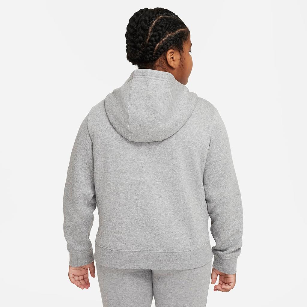 Nike Sportswear Big Kids&#039; (Girls&#039;) Pullover Hoodie (Extended Size) DA5157-091