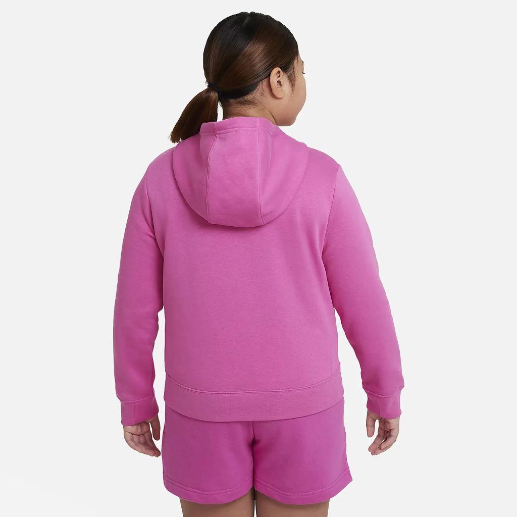 Nike Sportswear Big Kids&#039; (Girls&#039;) Pullover Hoodie (Extended Size) DA5157-623