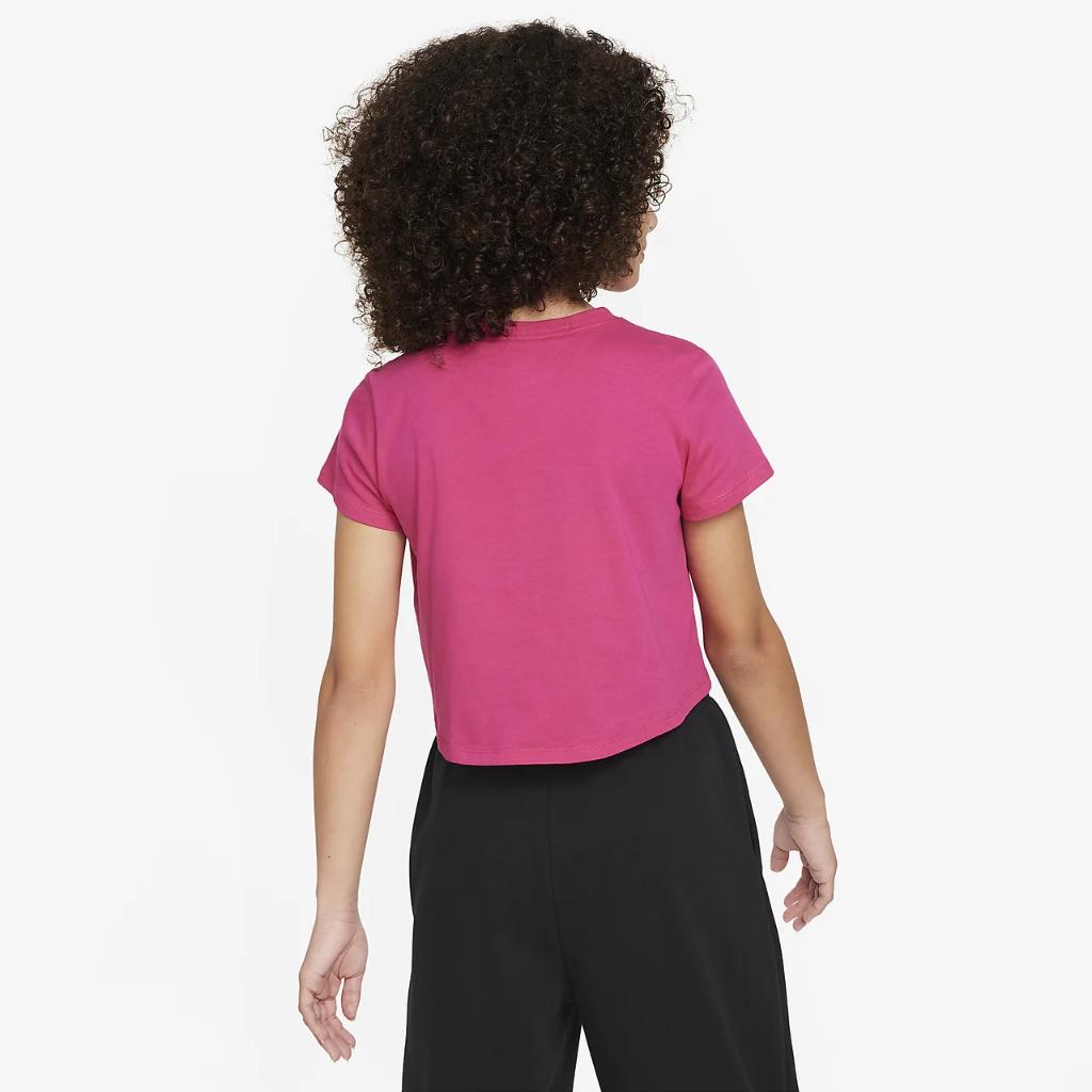 Nike Sportswear Big Kids&#039; (Girls&#039;) Cropped T-Shirt DA6925-616