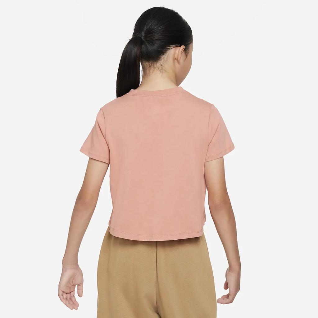 Nike Sportswear Big Kids&#039; (Girls&#039;) Cropped T-Shirt DA6925-618