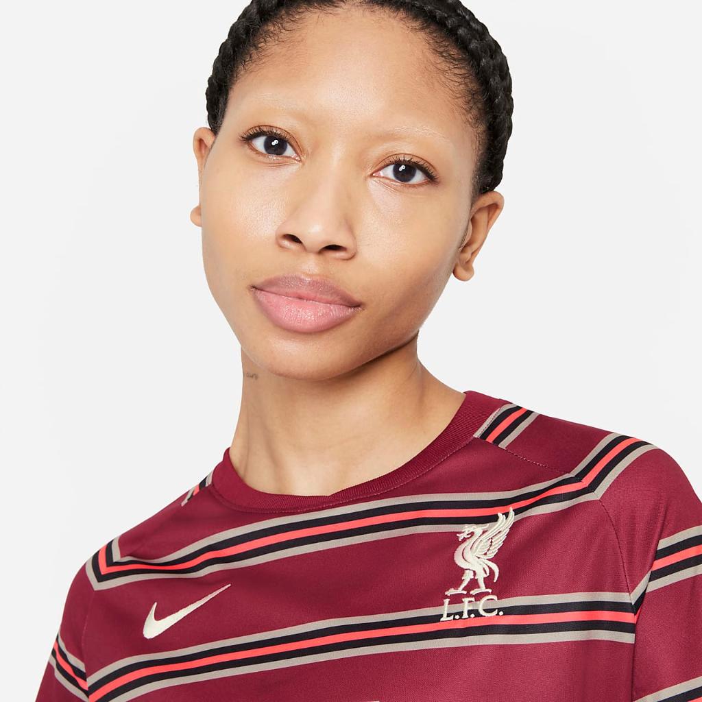 Liverpool FC Women&#039;s Pre-Match Short-Sleeve Soccer Top DB2433-678