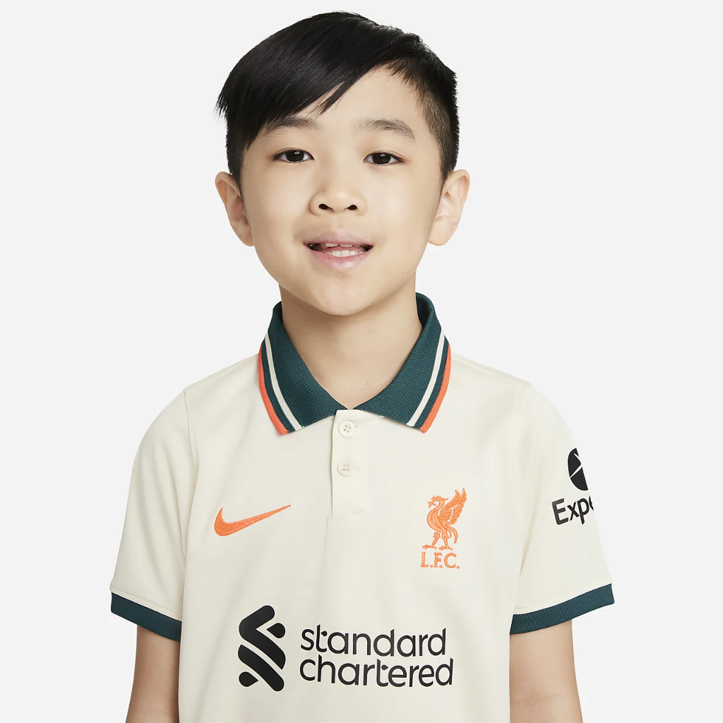 Liverpool FC 2021/22 Away Little Kids&#039; Soccer Kit DB2543-111