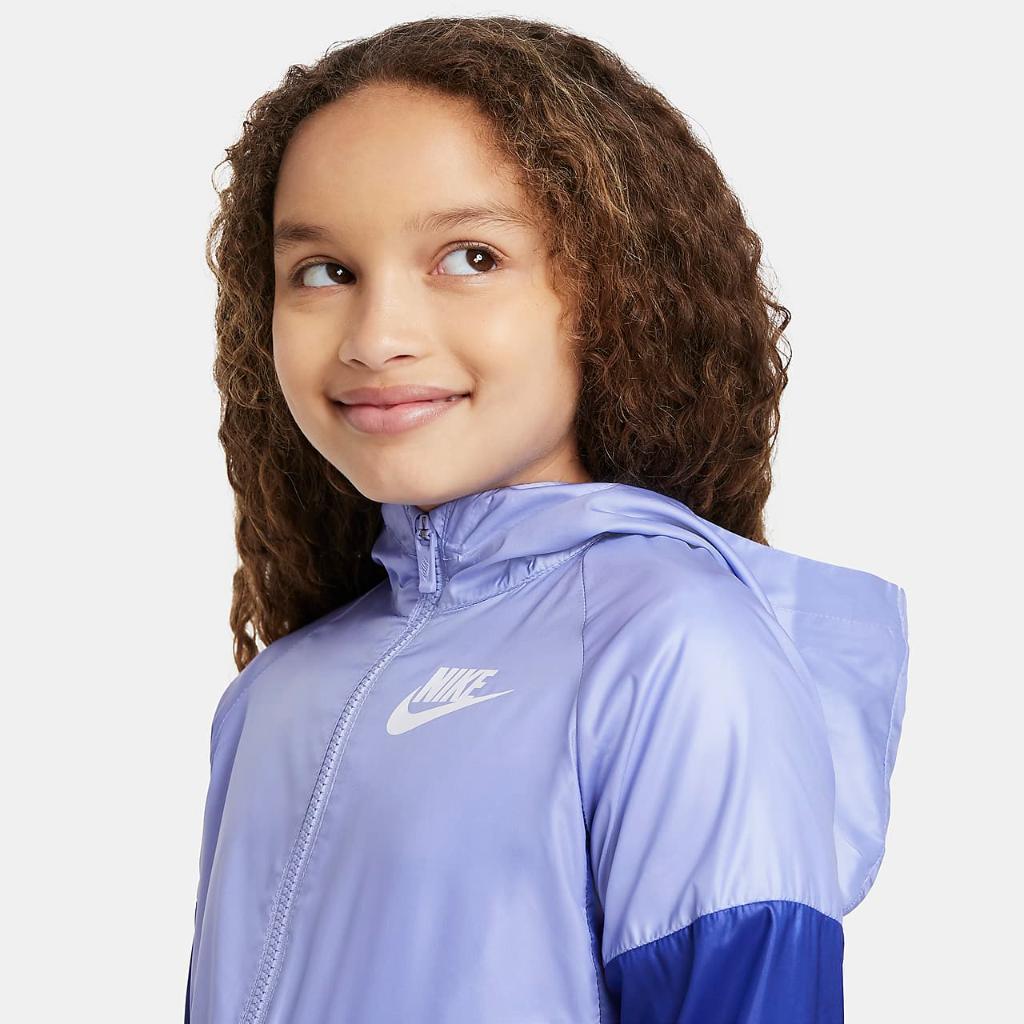 Nike Sportswear Windrunner Big Kids&#039; (Girls&#039;) Jacket DB8521-569