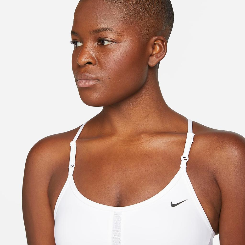 Nike Dri-FIT Indy Women&#039;s Light-Support Padded Longline Sports Bra DB8765-100