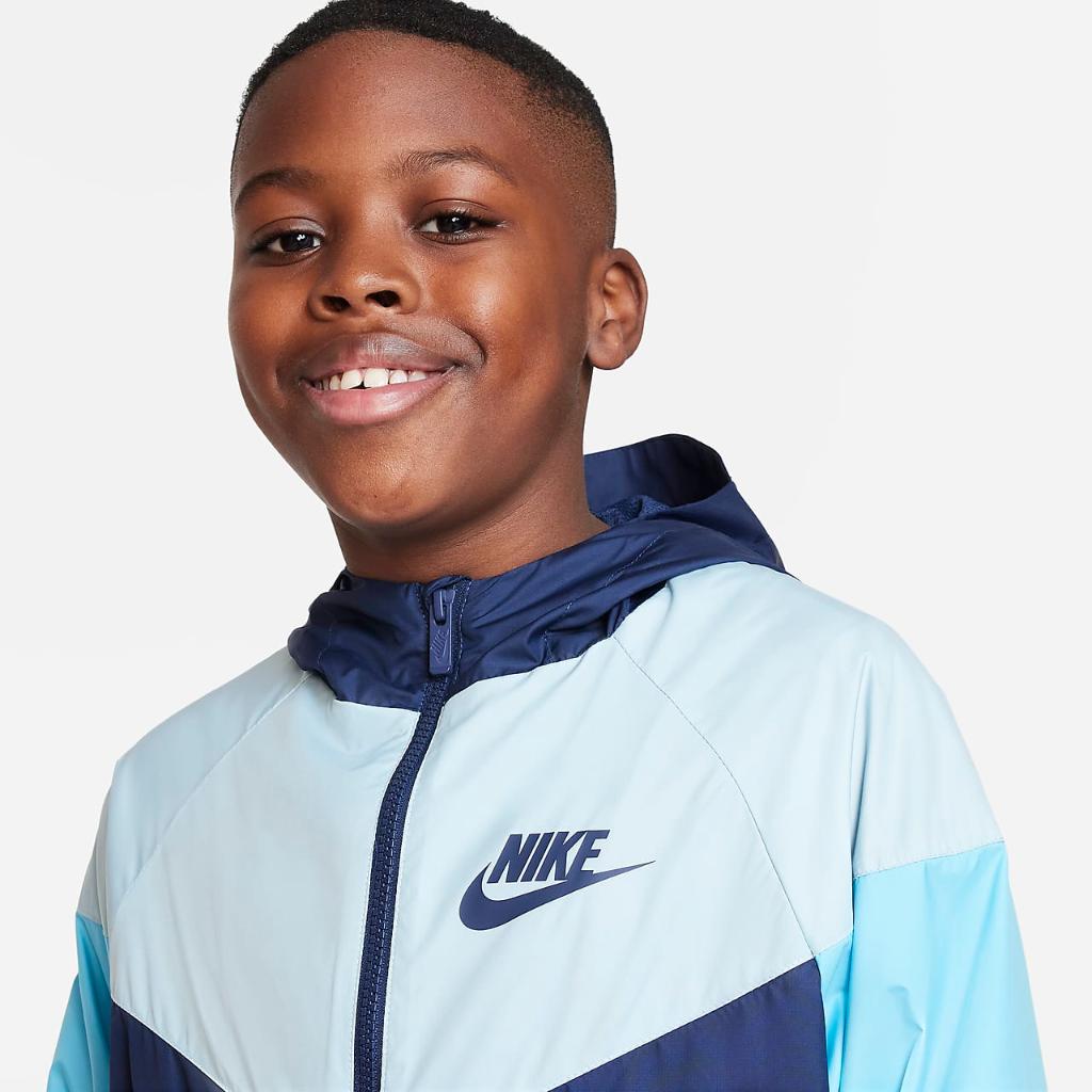 Nike Sportswear Windrunner Big Kids&#039; (Boys&#039;) Jacket (Extended Size) DC0625-410