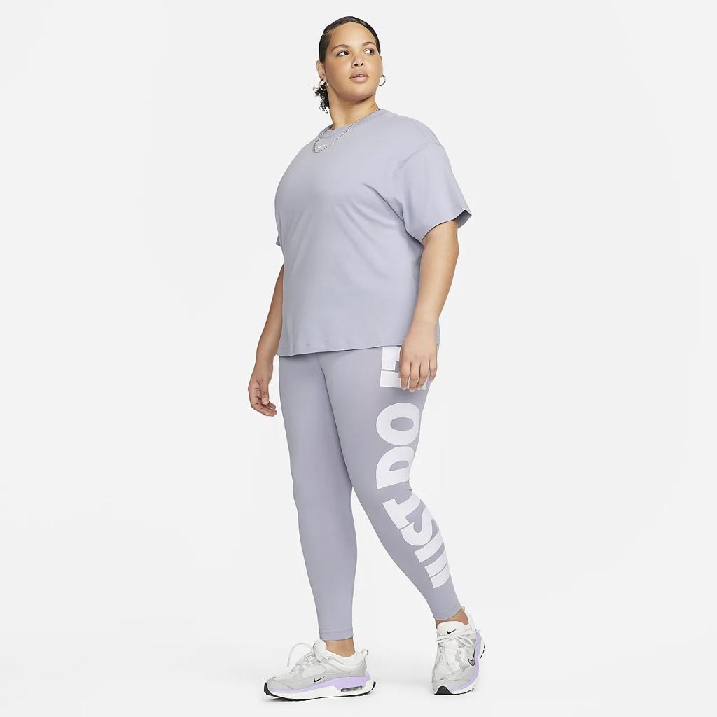 Nike Sportswear Essential Women&#039;s High-Waisted Graphic Leggings (Plus Size) DC6933-519