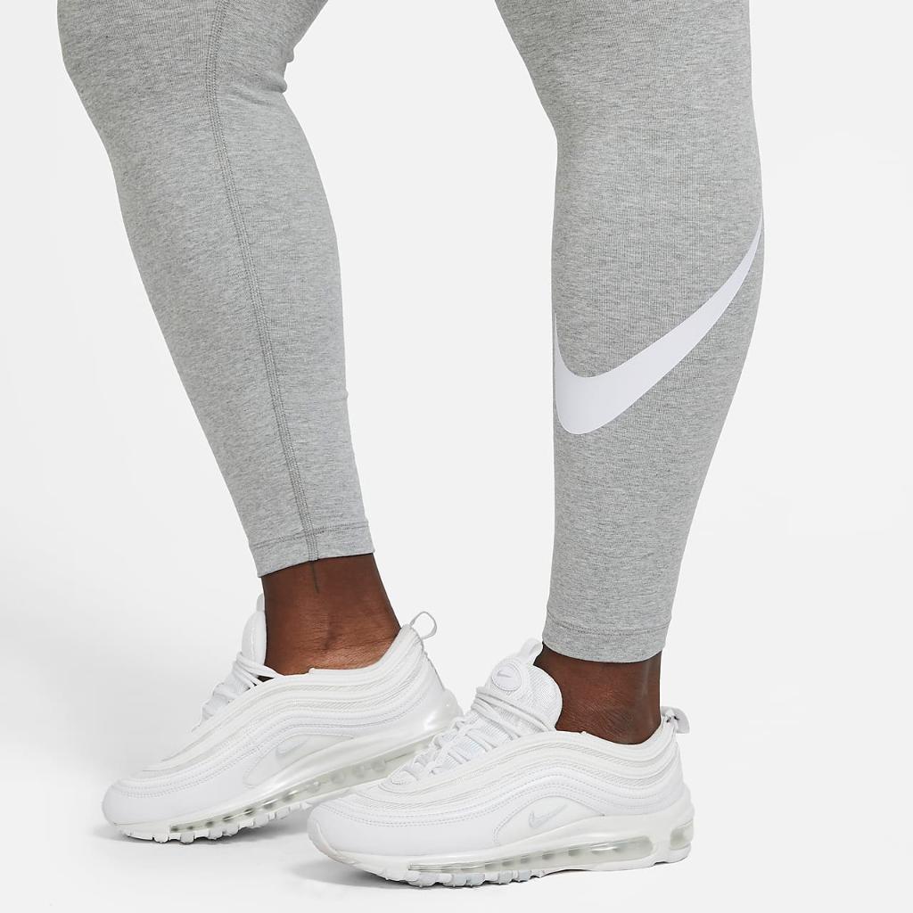Nike Sportswear Essential Women&#039;s Mid-Rise Swoosh Leggings (Plus Size) DC6934-063