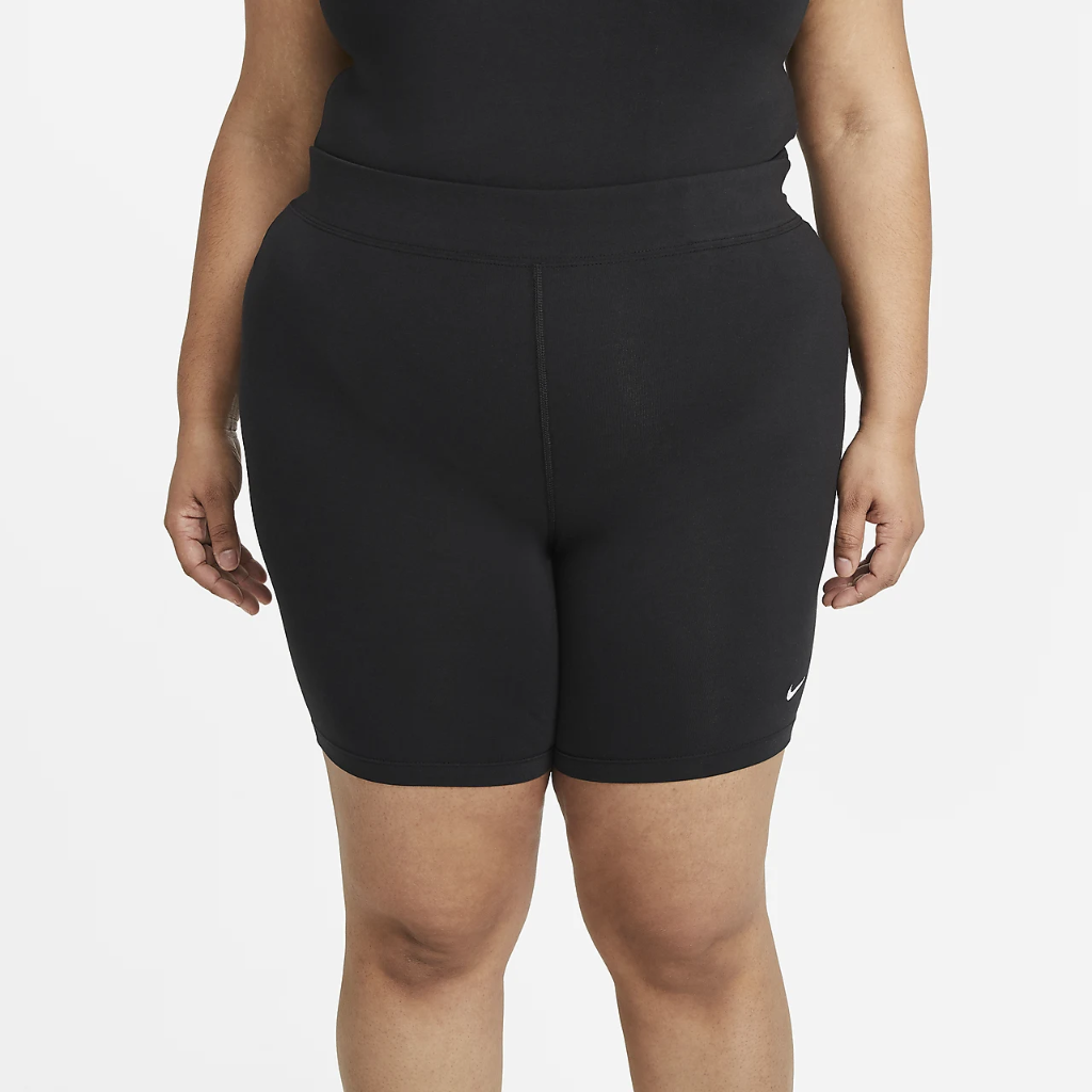 Nike Sportswear Essential Women&#039;s Mid-Rise Bike Shorts (Plus Size) DC6949-010
